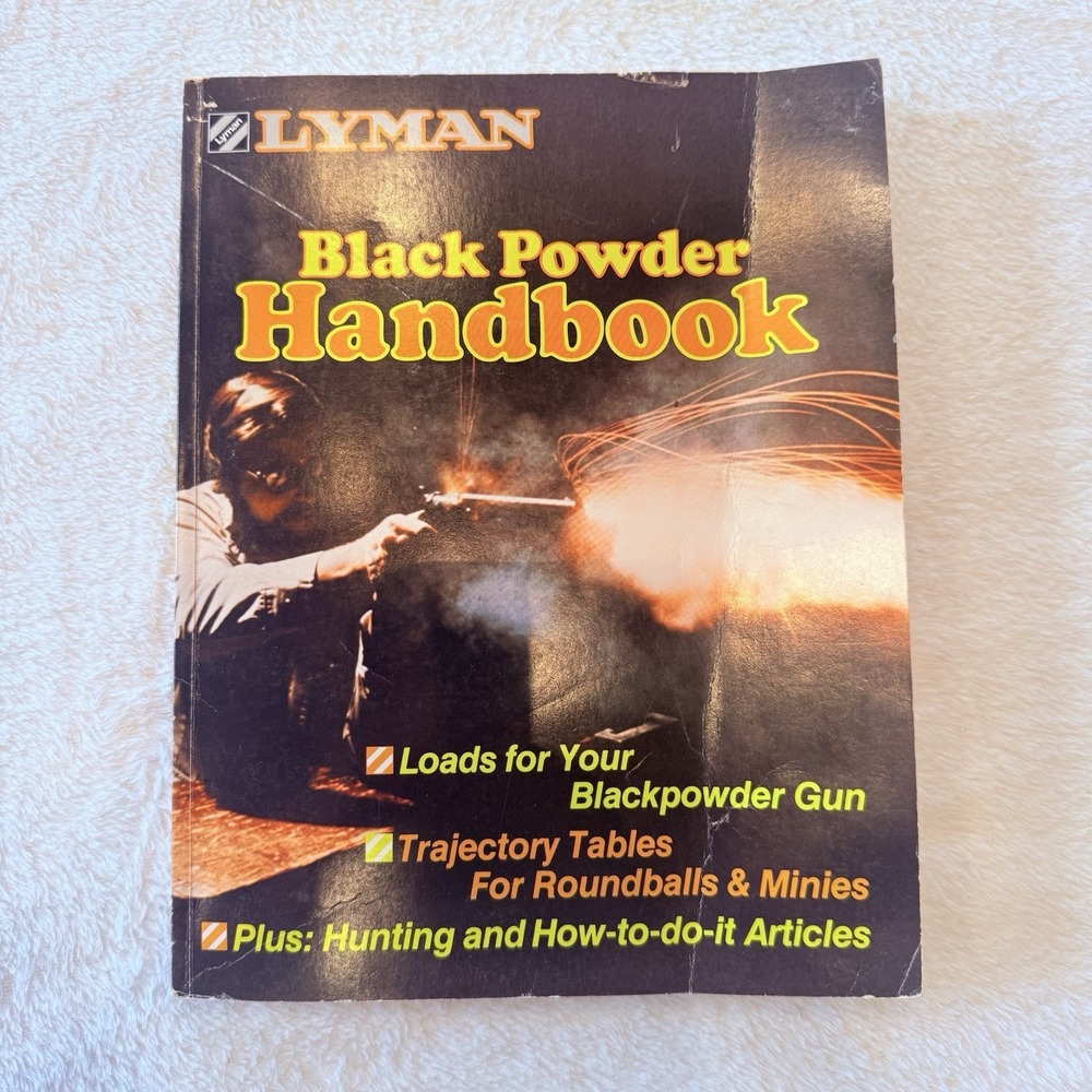 Lyman Black Powder Handbook Vintage Reloading Manual Loads Trajectory Tables